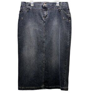 Women Gray Denim Skirt Size 20